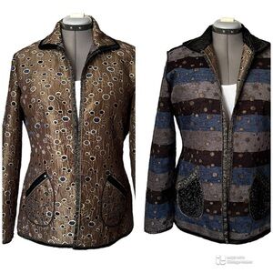 Yak Magik Reversible tapestry jacket blazer M